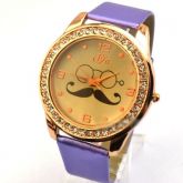 Relógio Retro Mustache Pattern 6 opções de cores