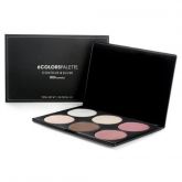 Paleta de Blushes e Contorno BH Cosmetics 6 cores