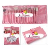 Kit de Pincéis Rosa com Branco 20 peças