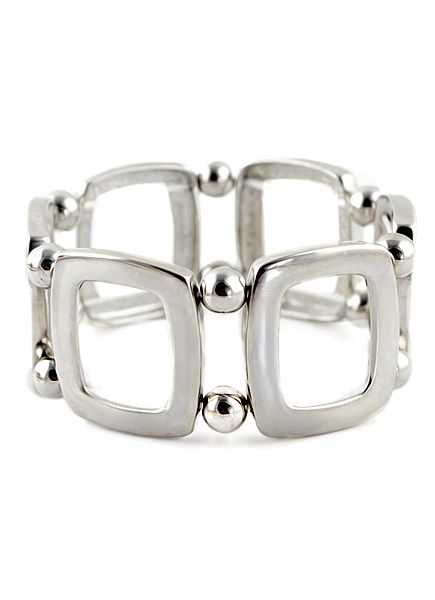 Bracelete Silver Bead Prateado