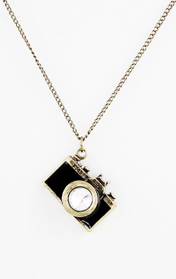 Colar Vintage Camera Preto