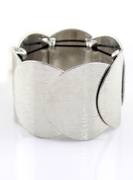 Bracelete Stitching Prateado
