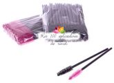 Kit com 100 Aplicadores de Rímel Descartáveis