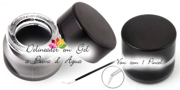 Delineador em Gel Preto A prova d' Água