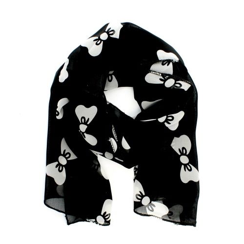Lenço Skinny Bow Print