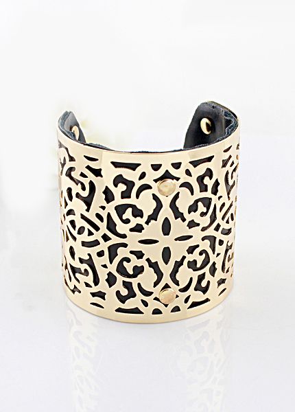 Bracelete Preto e Dourado