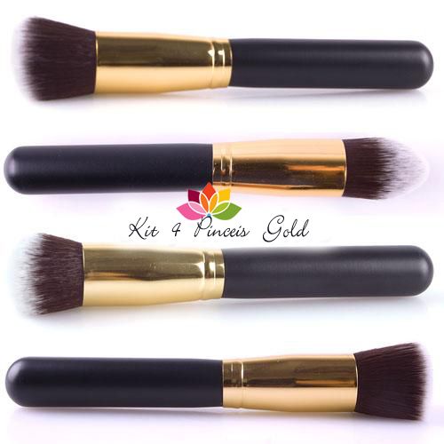 Kit de Pincéis Gold 4 peças