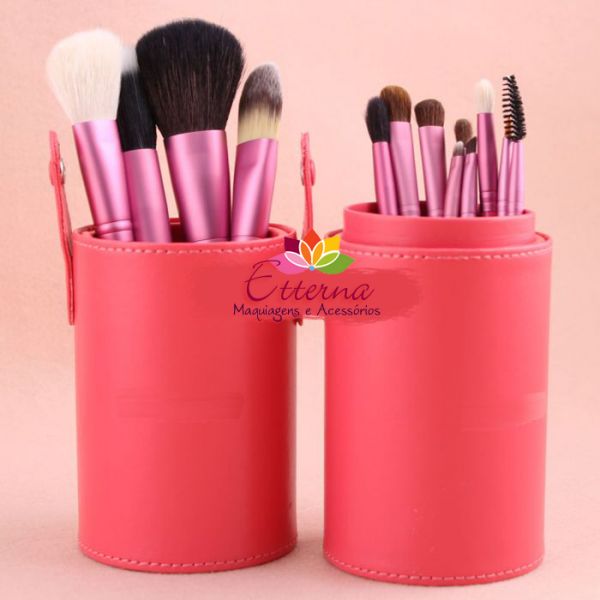 Kit de Pincéis Rosa Réplica Sigma 13 peças